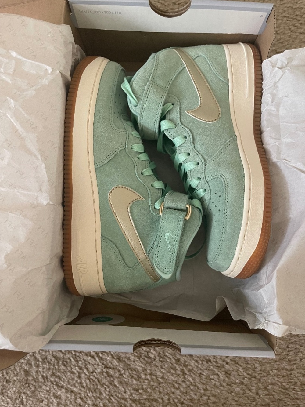 Women’s Nike Air Force One Mid Rise Sneakers